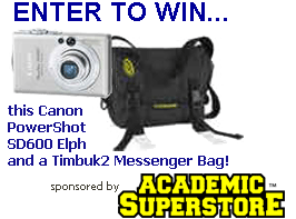 Win Canon PowerShot & Timbuk2 Messenger Bag